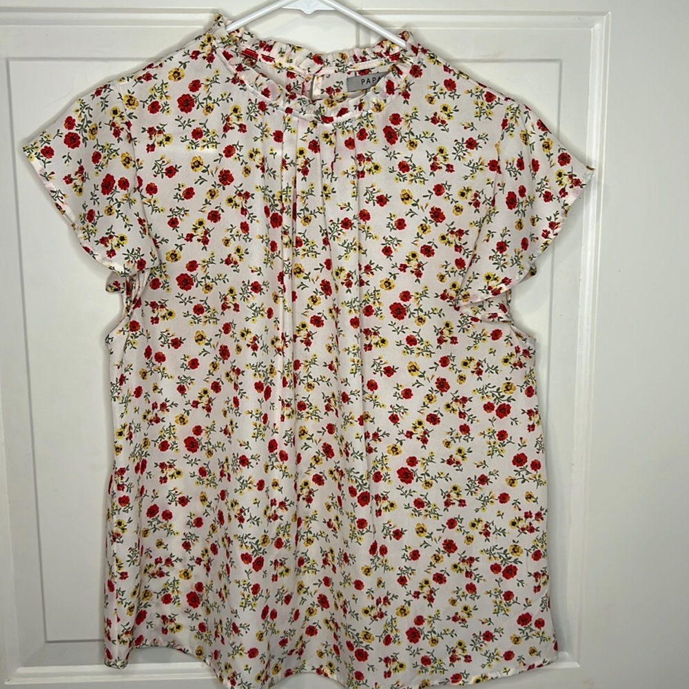 Papaya Short Sleeve Blouse